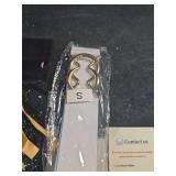 macoking Womens Stretch Elastic Belt - Gold Buckle Adjustable Waist Belt for Dresses Skirts, White, S