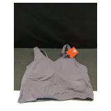 Womens Longline Sports Bra Wirefree Padded Medium Support Yoga Bras Gym Running Workout Tank Tops (Vintage Purple, Small)