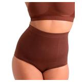 SHAPERMINT Shapewear Tummy Control Panty - Shapewear for Women, Body Shaper Tummy Control Underwear for Women, Plus Size Chocolate Size- XL/2XL