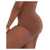 SHAPERMINT Shapewear Tummy Control Panty - Shapewear for Women, Body Shaper Tummy Control Underwear for Women, Plus Size Chocolate Size- XL/2XL