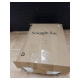 Snuggle Sac Buttery Ivory Throw Blanket for Couch, Reversible Super Soft Knitted Blankets, Warm Cozy Knit Fuzzy Plush Lightweight Throws Dupes for Sofa, Bed, Picnic, Ivory, 50 x 60 inches