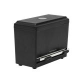 Mind Reader Straw Dispenser, Pencil Dispenser, Classroom Must Have, Restaurant Supply, Plastic, 9.25\L x 4.5\inW x 7.5\inH, Blackin