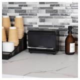 Mind Reader Straw Dispenser, Pencil Dispenser, Classroom Must Have, Restaurant Supply, Plastic, 9.25\L x 4.5\inW x 7.5\inH, Blackin