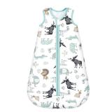 Mosebears Sleep Sack Baby Winter Wearable Blanket with 2-Way Zipper,2.5 TOG Cotton Sleep Sack Unisex (Deer, 18-24 Months)
