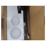 LBSQJ Milk Glass Wall Sconce Black Wall Sconces Mid Century Modern Sconces Wall Lighting 2 Light Globe Sconce for Bedroom Living Room Hallway Wall Light Fixtures