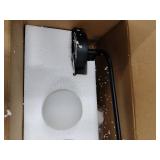 LBSQJ Milk Glass Wall Sconce Black Wall Sconces Mid Century Modern Sconces Wall Lighting 2 Light Globe Sconce for Bedroom Living Room Hallway Wall Light Fixtures