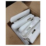 HOUSE DAY Plastic Hangers Shoulder Expanders, Anti-Deformation Garment Protectors, Extensions for Clothes Hangers, Prevents Shoulder Bumps and Clothing Shape, Durable and Easy to Use (White 30 Pack)