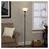 Aspen Creative 23505-11 Amber Shade for Medium Base Socket Torchiere, Swag Lamp, Pendant, 9-58\ Diameter x 4-18\in High, 1 Pack Replacement Glassin