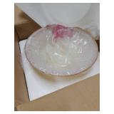 Aspen Creative 23505-11 Amber Shade for Medium Base Socket Torchiere, Swag Lamp, Pendant, 9-58\ Diameter x 4-18\in High, 1 Pack Replacement Glassin