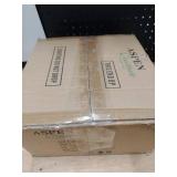 Aspen Creative 23505-11 Amber Shade for Medium Base Socket Torchiere, Swag Lamp, Pendant, 9-58\ Diameter x 4-18\in High, 1 Pack Replacement Glassin