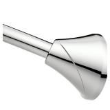 Moen Curved Adjustable Spring Tension No Drill Shower Curtain Rod for Bathroom, Chrome Finish, CSR2172CH