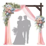 Kapaga Wooden Square Wedding Arch, 7.48FT Wood Arch Backdrop Stand, Wedding Arbor, Reusable