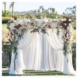 Kapaga Wooden Square Wedding Arch, 7.48FT Wood Arch Backdrop Stand, Wedding Arbor, Reusable