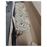 HYVAKUPPA 35.5\ x 75\in Boho Wood Bead Curtain for Doorways 40 Strands Door String Curtains Handmade Beaded Curtain Window Hanging Room Divider Wave Pattern for Home Decoration, Beigein