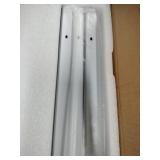 Aluminum alloy ceiling curtain tracks with hooks and corner connectors (Set of 2), heavy-duty room partition curtain rod tracks, suitable for living rooms, bedrooms, and bathroom(6-9 ft Track Set)Whit