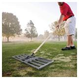 Standard Golf Levelawn Pro  30\ Lawn Leveling Rake with 72\in Handle | Effortlessly Level Golf Courses, Lawns, and Gardens | Easy Assembly, Stainless Steel Tray | Perfect for Landscape Professionals