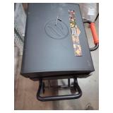Blackstone 22-in griddle with hood and flexible legs breakfast lunch and dinner black
