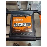 Blackstone 22-in griddle with hood and flexible legs breakfast lunch and dinner black