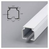 Aluminum alloy ceiling curtain tracks with hooks and corner connectors (Set of 2), heavy-duty room partition curtain rod tracks, suitable for living rooms, bedrooms, and bathroom(6-9 ft Track Set)Whit
