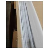 Aluminum alloy ceiling curtain tracks with hooks and corner connectors (Set of 2), heavy-duty room partition curtain rod tracks, suitable for living rooms, bedrooms, and bathroom(6-9 ft Track Set)Whit