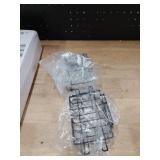 EUDELE 5-Pack Rustproof Stainless Steel Shower Caddy Set No Drill Adhesive Bathroom Organizer, Space-Saving Shower Shelves for Apartment Essentials, BathroomKitchen Storage Home Decor-L Size