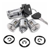 Ignition Switch Lock Cylinder with Door Lock and Keys Fit for Jeep Wrangler YJ Cherokee XJ 1991-1996 Replaces# 17250.05, 924-908, 4720929K, 5161055AA