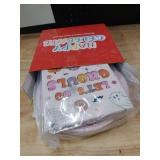 96Pcs Halloween Party Decorations Pink Letfts Go Ghouls Plates and Napkins Disposable Boho Groovy Retro Hippie Ghost Paper Tableware for Halloween Birthday Baby Shower Party Supplies, Serves 24