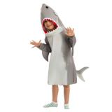 Spooktacular Creations Kids Gray Shark Costume, Multicolor Hoodie with Fin Tail for Halloween Dress Up, Sea Animal Party (Toddler (3-4 yr))