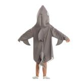 Spooktacular Creations Kids Gray Shark Costume, Multicolor Hoodie with Fin Tail for Halloween Dress Up, Sea Animal Party (Toddler (3-4 yr))