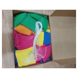 Jenaai 48 Pcs Nylon Bean Bags Colorful Bean Bag, 2.6\ x 2.6\in Tossing Cornhole Bags(Bright Color)in