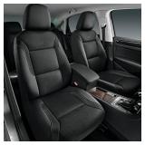 Skechers Menfts Memory Foam Seat Covers, Air Cool Mesh Thick Car Seat Covers, Car Seat Covers Front Seats Airbag Compatible, Universal Automotive Comfort for Most Cars, Vans, Trucks, SUV,Black