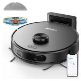 Robot Vacuum and Mop Combo, Robotic Vacuums Cleaner with LiDAR Navigation, Smart Mapping, Strong Suction, with WiFiAppAlexaVoice Control, Obstacle Avoidance, for Home, WoodHard Floors, Pet Hair