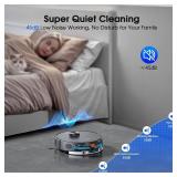 Robot Vacuum and Mop Combo, Robotic Vacuums Cleaner with LiDAR Navigation, Smart Mapping, Strong Suction, with WiFiAppAlexaVoice Control, Obstacle Avoidance, for Home, WoodHard Floors, Pet Hair