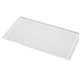 Lovdeco Peel and Stick Glass Subway Tile, 3 x 6 Inch, 5 Sq Ft, White Glass for Bathroom Kitchen Backsplash Wall, 40-Pack