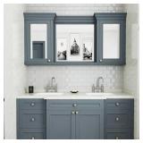 Lovdeco Peel and Stick Glass Subway Tile, 3 x 6 Inch, 5 Sq Ft, White Glass for Bathroom Kitchen Backsplash Wall, 40-Pack