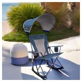 GCI Outdoor Sunshade Rocker Outdoor Rocking Chair with Canopy