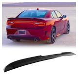 Roof Spoiler Compatible with Dodge Charger All Model, V Style Wing Fits for 15-24 GT Pursuit RT SRT SRT8 SXT Scat Pack SE Enforcer Daytona 2015-2024 Rear Roof Spoiler Tail Wing(Glossy Black)