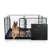 PJYuCien Dog Playpen Plus Storage Bag, 31.3\ H 8 Panels Puppy Pen with Square Bottom, Heavy Duty Dog Fence for PuppiesSmall Dogsin