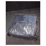 MIFXIN 2 Piece Velvet Tub Chair Covers with Cushion Cover Stretch Soft Removable Club Chair Slipcovers Armchair Sofa Couch Furniture Protector for Living Room Bar Counter Hotel (Dark Blue)