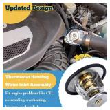 52028898AE Engine Thermostat 203? for Dodge Challenger Charger Durango Magnum 5.7L 6.1L 6.2L 6.4L Jeep Commander Grand Cherokee 5.7L 6.1L 6.4L Ram 1500 2500 3500 2003-2018 5.7L Chrysle 300 Hemi SRT8