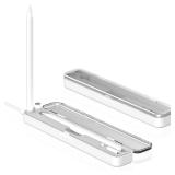 AreMe 2 in 1 Charging Case Compatible with Apple Pencil 2nd and 1st Generation, Magnetic Wireless Charger Dock for Pencil 2nd Gen, Portable Travel Case Storage Box for iPad Pencil