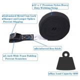 MOOCY Lashing Straps with Buckles,Adjustable Kayak Tie Down Straps Padded Cam Buckle Cargo Strap,Roof Rack Cinch Strap for Cargo, Luggage, Motorcycles, Truck, SUV, Car Roof Rack,SUP Surfboard