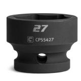 Capri Tools 27 mm Stubby Impact Socket, 12 in. Drive, 6-Point, Metric