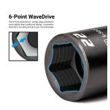 Capri Tools 27 mm Stubby Impact Socket, 12 in. Drive, 6-Point, Metric