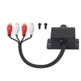 XMSJSIY Universal RCA Level Controller Car Audio Amplifier RCA Audio Adjuster Bass Boost Volume Control Knob and Cable for Car Motorcycle Speakers Home Theater