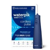 Waterpik Cordless Pulse Rechargeable Portable Water Flosser for Teeth, Gums, Braces Care and Travel with 2 Flossing Tips, Waterproof, ADA Accepted, WF-20 Blue, Packaging May Vary