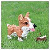 BDYDT Animal Corgi Dog and Food Micro Building Blocks Set?1860PCS? Gift for Adults and Kids