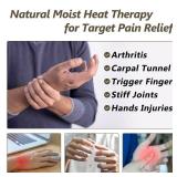 AiricePac Heated Mitts for Arthritis, Microwavable Hand Warmer for Women Men in Cases of Stiff Joints, Trigger Finger, Warm Therapy Mittens Unscented Hand Muff, Grey