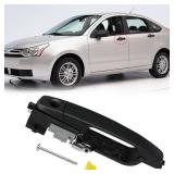 Moonlinks Compatible with Ford Focus 2008 2009 2010 2011 Exterior Door Handle, Front Left Driver Side Replaces OE 8S4Z-5422404-AA, Cap wKeyhole 8S4Z-54218A14-AA, Bracket 8S4Z-5426685-B Matte Black