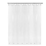 Barossa Design Extra Wide Shower Curtain Liner 108\ x 72\in with 8 Magnets - Waterproof PEVA Around Shower Liner for Bathroom, PVC Free, Metal Grommets - Clear, 108X72in